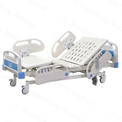 China Metal Five Function Medical Electric Bed For Sale Electric Adjustable Bed Prices Hospital Care Patient ICU Cheap Critical Bed for sale