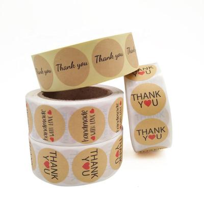 China Waterproof Custom Thank You Adhesive Stickers Label Printing Thank You For Your Purchase Stickers for sale