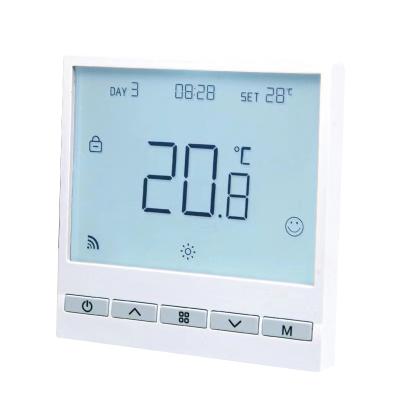 China Modern Programmable Wi-Fi Thermostat With Smart LED Button Floor Heating With Easy-to-Read Display for sale