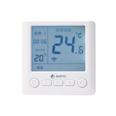 China Programmable WIFI LCD Screen SUITTC Gas Wall-Hung Boiler WIFI Thermostat APP Control Thermostat Remote Switch for sale