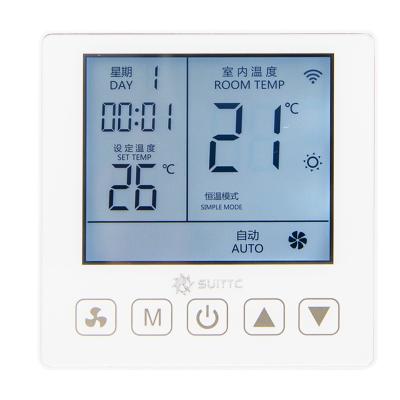 China WIFI modern programmable thermostat central air conditioning temperature control switch for sale