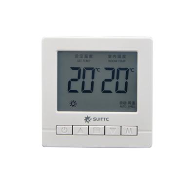 China Modern Popular Large Screen LCD Digital Programmable Central Air Conditioning Thermostat For HVAC System for sale