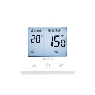 China White PC Control Score Digital LCD Thermostat Energy Saving Coupons Price For Business for sale