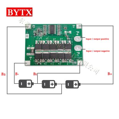 China 3S 12.6V 12V 5A 10A 15A 20A 25A charging board 11.1v lithium ion protection board JH-996090-3S for sale