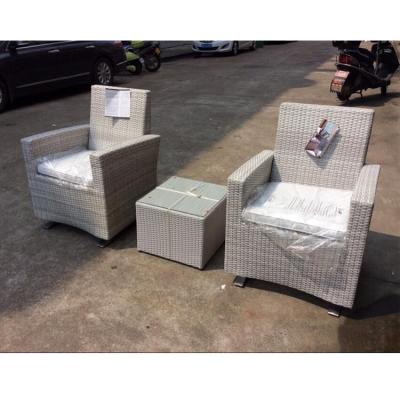 China Contemporary Stock Furniture 3 Piece Metal Conversation Set Outdoor Restaurant Furniture Seating for sale