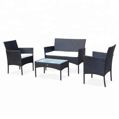 China Promotional Durable Fancy Classic Rattan Popula Design Wicker Garden Sofa Set for sale