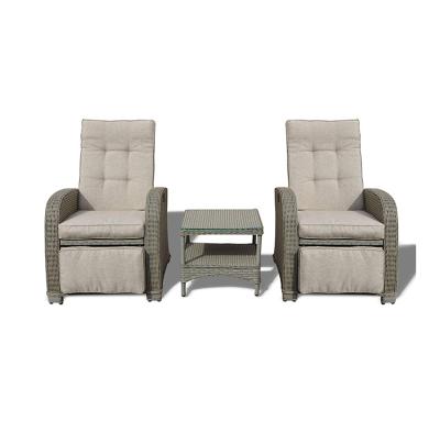 China Contemporary Garden Sofa Rattan Sofa Recliner Sofa Set Modern Outdoor Patio Furniture Garden Sets Rattan Chair for sale