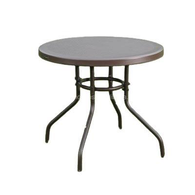 China In Stock Metal Outdoor View Table Top Patio Bistros Plastic Stable Cafe Table for sale