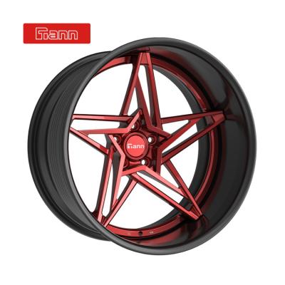 China Passanger Car/Luxury Package/2 Piece Aviation Car Sport Aluminum Rim Custom T6 6061 Manufacturer Trailer/Truck Alloy Wheels For Sale for sale