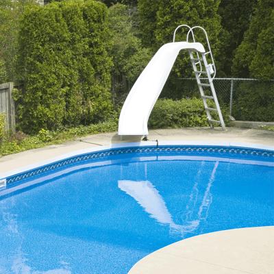 China Home Cenchi Family Hotel Family Backyard Fiberglass Kids Pools Blue White Home Kids 1.8m Swimming Slide Outdoor for sale