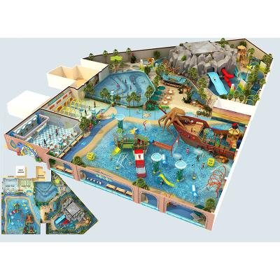 China Popular Water Park Cenchi Kids Octopus Adventure Pirate Ship Water Park Sprays Playground Equipment for sale