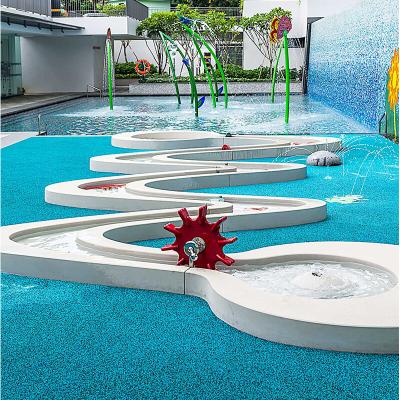 China Water Park Cenchi Family Water Slide Children Interactive Small Water Slide for sale