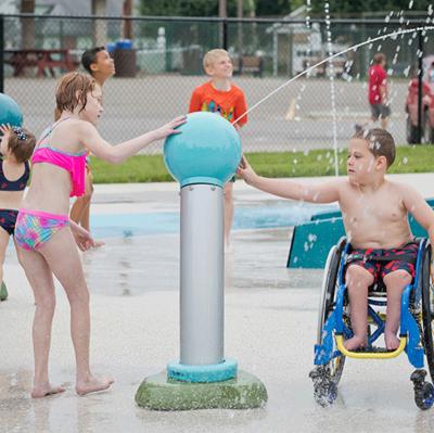 China Interactive Water Park Cenchi Kids Splash Pad Station Water Playing Jet Playground Water Toy Water Park for sale