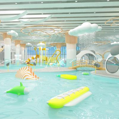 China Water Park Cenchi Hotel Playground Water Slider House Playground Amusement Park Aquatic Equipment for sale