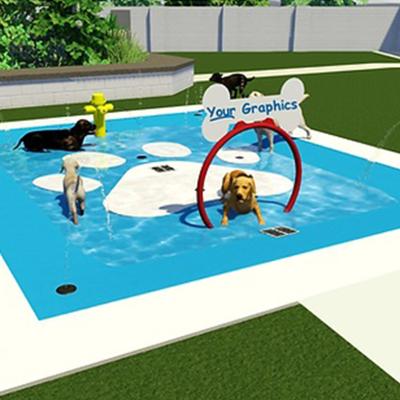 China Water Park Cenchi Dog Aqua Park Water Play Equipment Splash Playground for sale