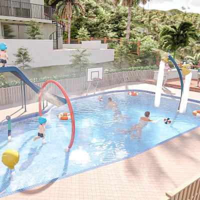 China Cenchi Water Park Australia 60 Square Meters Spray Water Park Equipment Park Splash Water Kaleidoscope for sale