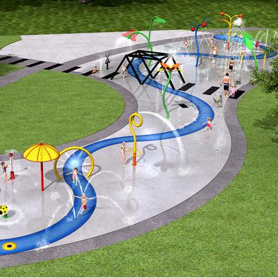 China Outdoor Water Park Cenchi Splash Pad Water Park Equipment Splash Pad For Kids Games Water for sale