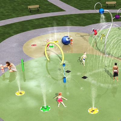 China Water Park Cenchi Children Large Water Splash Pads Commercial Water Game Park for sale