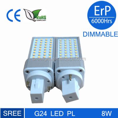 China Aluminum Alloy G-24 Led 4 Pin G-24 Led Bulb G23/GX23/G24/GX24 Pl Led Light for sale