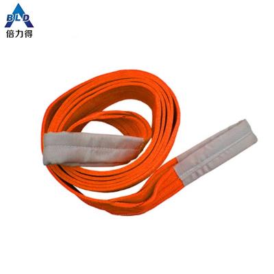 China Goods 10 Ton 100% Polyester High Tenacity Webbing Sling Lifting Eye-Eye Flat Lifting Belt With CE-GS for sale