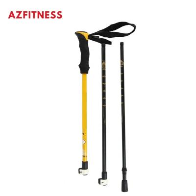 China Alpenstock Poles Trekking Poles Fashion Durable Outdoor Supportable Canes Aluminum Ultralight Portable Telescopic Tactical Walking Stick for sale