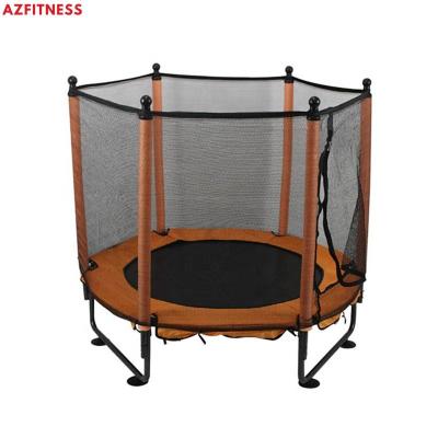 China With Custom LOGO Home Used Body Strong Cheap Price Protective Net Hot Selling Indoor Round Trampoline Large With Protective Net For Kids for sale