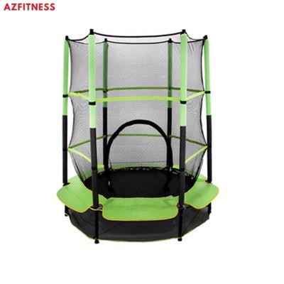 China With Protective Net 6FT High Quality Home Used Custom LOGO Round Trampoline Commercial Jumping Exercise Indoor With Protective Net for sale