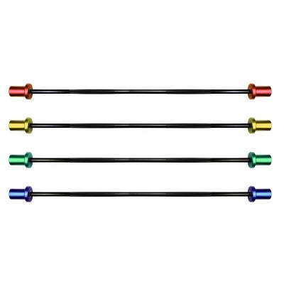 China Powerlifting 1.2m Colored Fitness Exercise 2.5kg 25mm/50mm Aluminum Free Straight Barbell Barbell Gym Gym Color 25mm Child Powerlifting Weights for sale