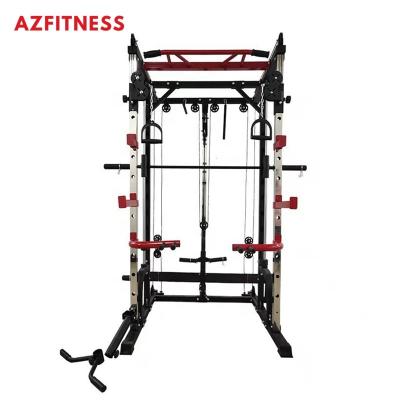 China Discounted Price Durable Squat Rack Pull Up Crossover Smith Multi Bar Lift Function Bird Function Station Grade Exercise Cable Machine for sale