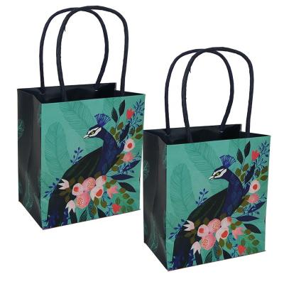 China Barrier Custom Printed Luxury Cosmetic Jewelry Gift Packaging Small Paper Bags for sale