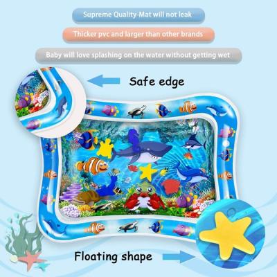 China Large Educational Toy BPA Belly Time Free Inflatable Boys Girl Infants Toddlers Water Play Mat For Baby for sale