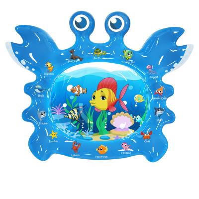 China Toy New Design Crab Design Tummy Time Baby Educational Large Size Water Mat for sale