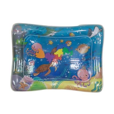 China PVC Environmental Protection Turtle Shape Inflatable Baby Play Mat Belly Non-Toxic Wholesale First Time Education With Water Protection for sale