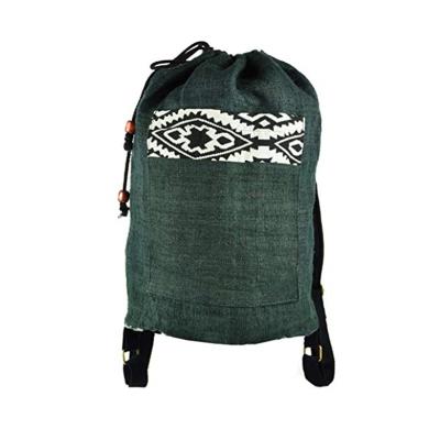 China Cheap Promotional High Quality Anti-theft Hemp School Bags Backpack Casual Nepal Students Women Bag for sale