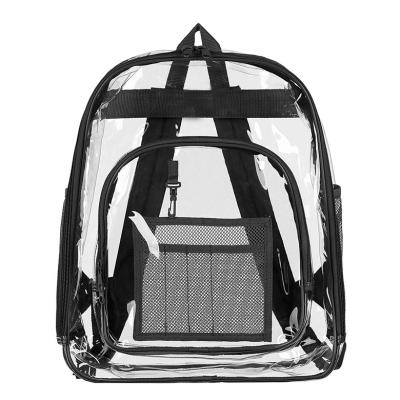 China Certified lead free frost proof clear pvc travel lightweight casual school daypack waterproof backpack for sale