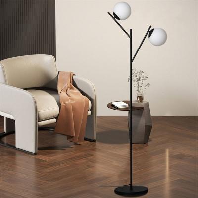 China Beautiful Modern Floor Lamp Ball Shade E27 Bulb Floor Light For Bedroom Living Room Stand Lamp for sale