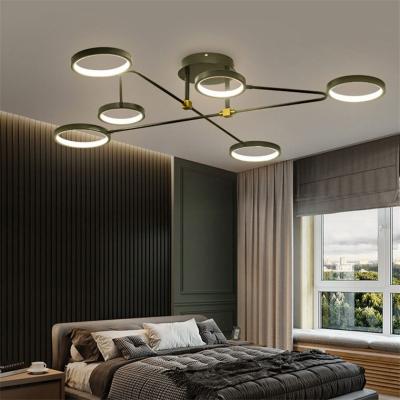 China Beautiful high quality nordic decorative modern led iron ceiling iron led ceiling light for living room for sale