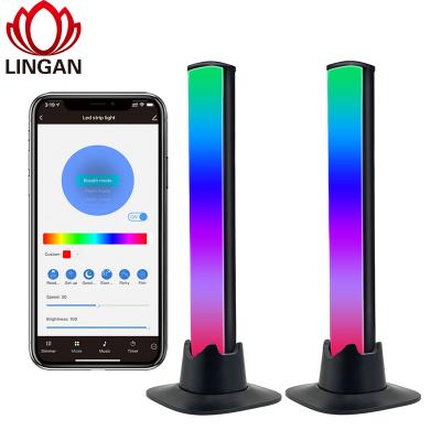 China Living Room +Office Smart TV Music RGB Light Bar Worked By Mechanical APP Button Or Bluetooth DIY Control for sale