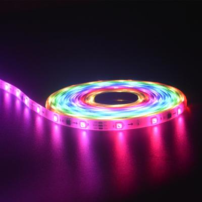 China tuya residential cloud dream color Smart wifi cable led strips smd5050 IP20 non-waterproof multicolor led light strip with IC chip for sale