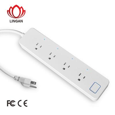 China ABS+PC (Fire Retardant Material) Smart Power Socket , A0XfE Smart Power Strip Power Strip for sale