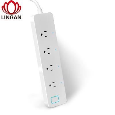 China ABS+PC (Fireproof Material) Wifi Power Smart Strip , A0nUj Wifi Smart Extension Socket for sale