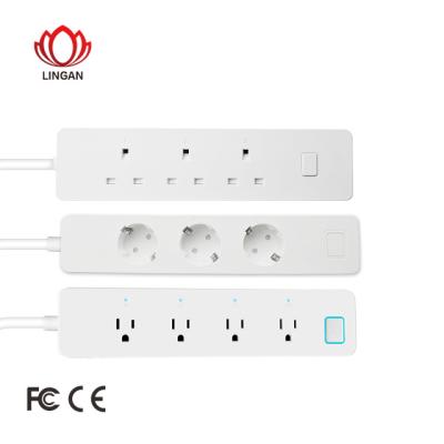 China ABS+PC (Fireproof Material) Wifi Smart Power Strip , A0pMr Universal Smart Power Strip for sale