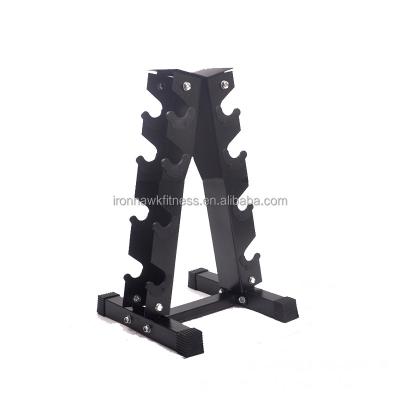 China Save Space Gym Equipment Hex Triangle Dumbbell Rack Rack 4 Row Dumbbell Rack /A Dumbbell for sale