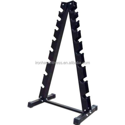 China High Quality Fitness Backup Equipment Gym Space Vertical Dumbbell Rack 8 Layers for sale