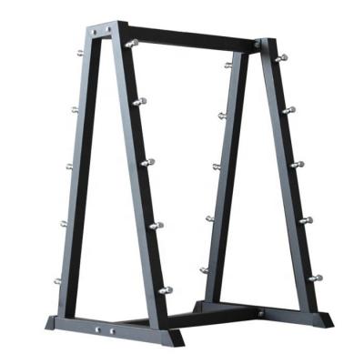 China Wholesale Fitness Equipment Strength Training Gym New Factory Space Saving Design Fixed Barbell Rack Gym Barbell Rack for sale