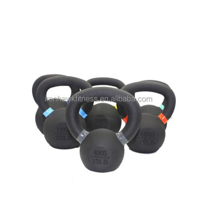 China Factory Wholesale Universal Fitness Weights Solid Powder Coated Cast Iron Kettlebell For Body Workout for sale