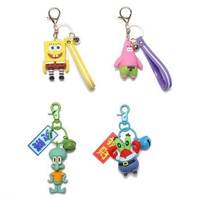 China Promotion.Advertising.Gift.Decoration Best-selling Television Round Rubber Key Chain Custom Llaveros De PVC Cartoon Figure for sale