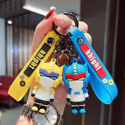 China Promotion.Advertising.Gift.Decoration Good Quality Cartoon Robot PVC Rubber Key Chain Llaveros Personalizados 3d for sale