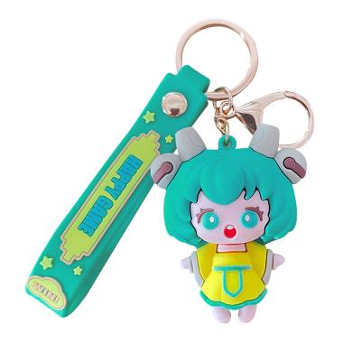 China Promotion.Advertising.Gift.Decoration Tending Custom Hot Game Character Cartoon Soft Touch PVC School Bag Head Chain Ornament for sale