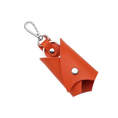 China New Fashion Design Promotion Souvenir Gift Storage Bat PU Key Holder Anti-lost Leather Key Chain Strap for sale